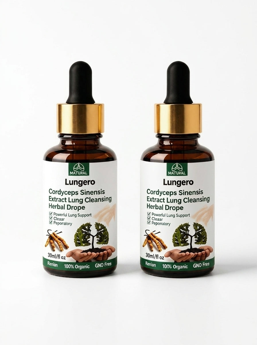 Lungero™ | Cordyceps Lung Support Drops | Respiratory & Breathing Support