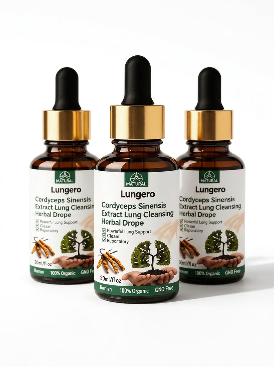 Lungero™ | Cordyceps Lung Support Drops | Respiratory & Breathing Support