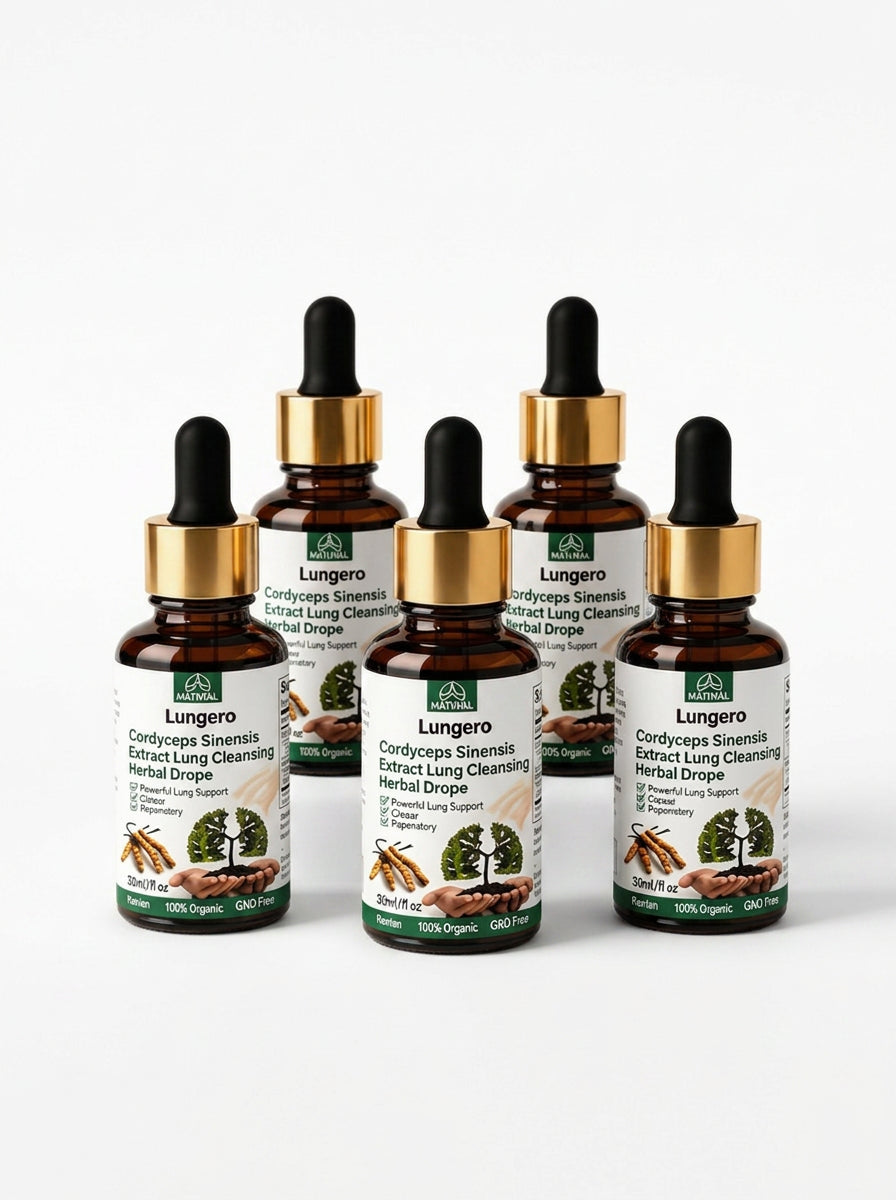 Lungero™ | Cordyceps Lung Support Drops | Respiratory & Breathing Support